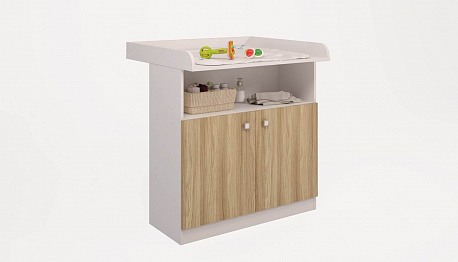 Комод Polini Simple 1290, белый - дуб
