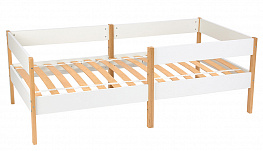 Кровать детская Polini kids Simple 3435, белый-натуральный