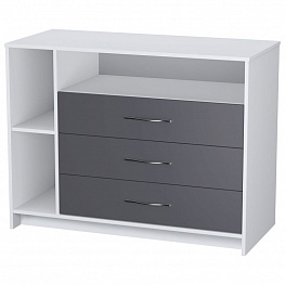 Комод Polini kids Simple 2110, белый-серый
